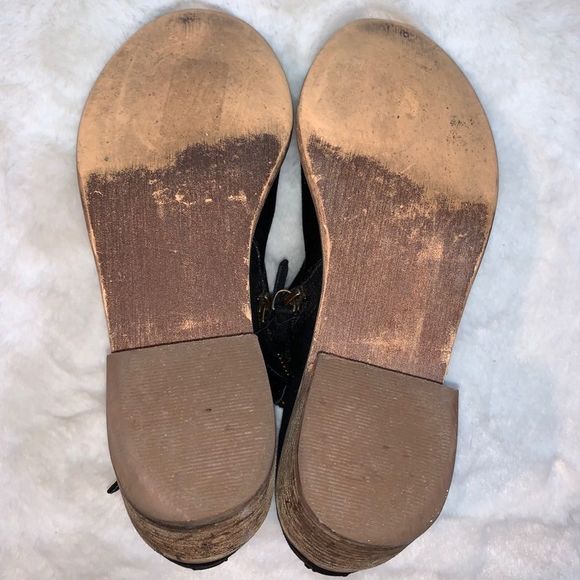 Used Malrose Market Booties Suede Black Woman Athleisure Wear Booties Comfy Warm - Picture 4 of 8